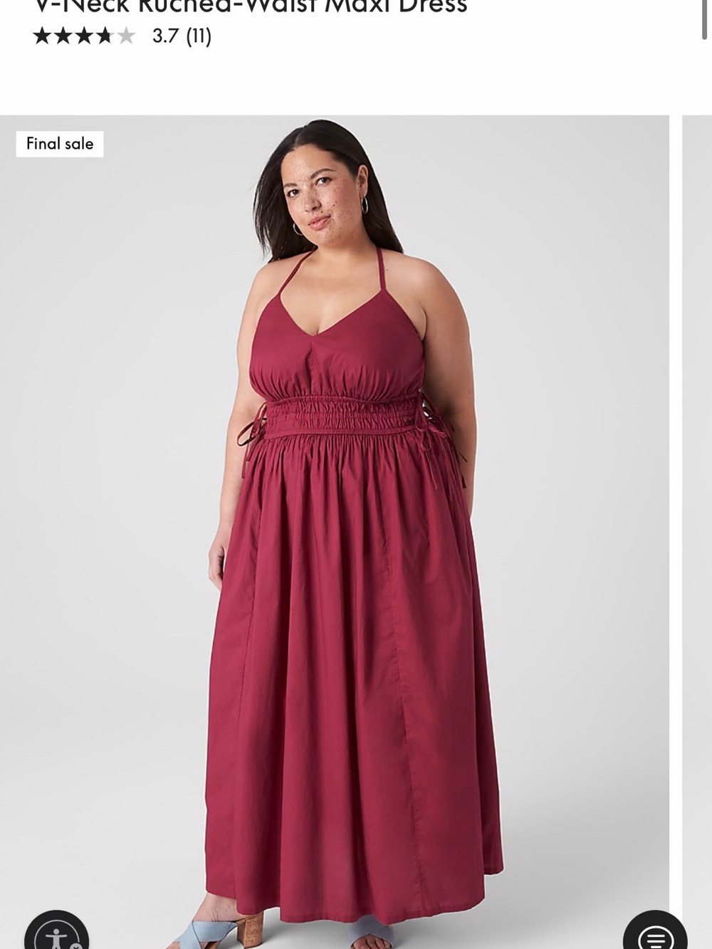 Lane Bryant Wine Red Halter Maxi Dress